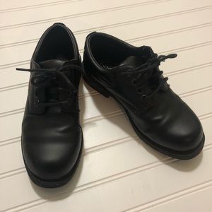 EUC Boys George Dress Shoes Size 4 Black